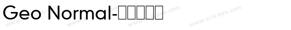 Geo Normal字体转换